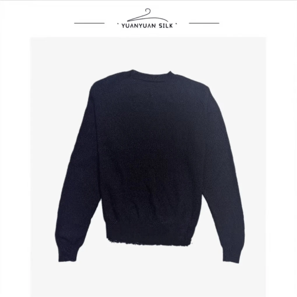 Y【微瑕】 100%强捻蚕丝时尚设计感修身气质高级感减龄百搭上衣f57