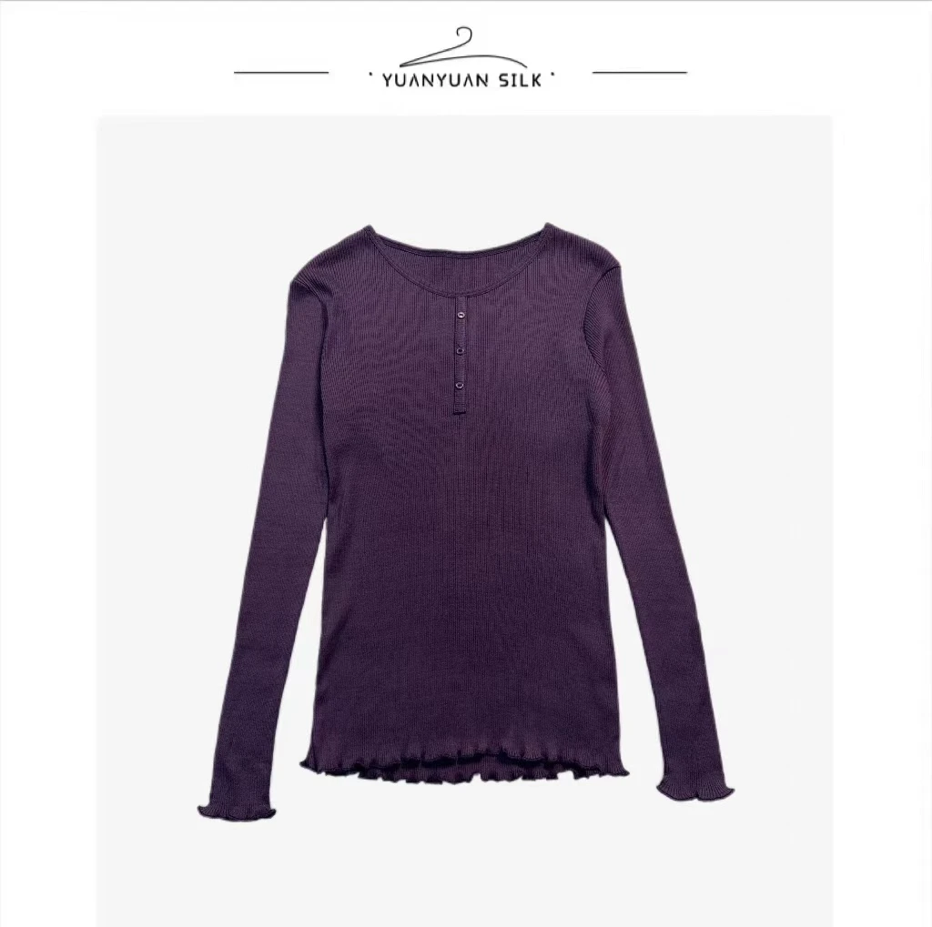 A 敲值！高弹力日单桑蚕丝螺纹！秋冬内搭巨好穿！无骨轻柔，显瘦！g99