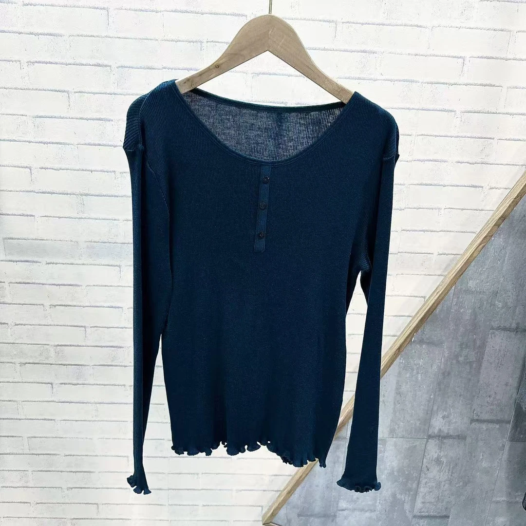 A 敲值！高弹力日单桑蚕丝螺纹！秋冬内搭巨好穿！无骨轻柔，显瘦！j50