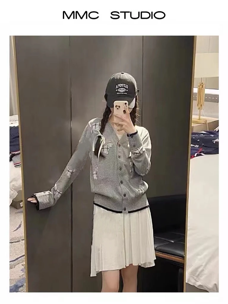 【庆哥推荐】小狗刺绣针织开衫外套