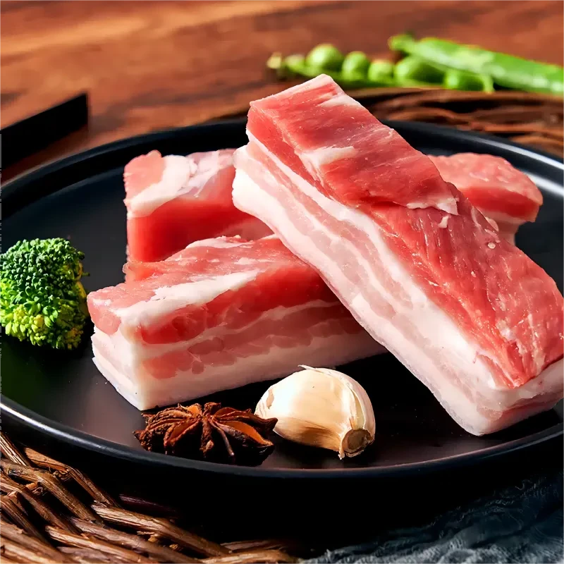 【无抗】生态黑猪冷鲜五花肉气调盒锁鲜包装300g/盒