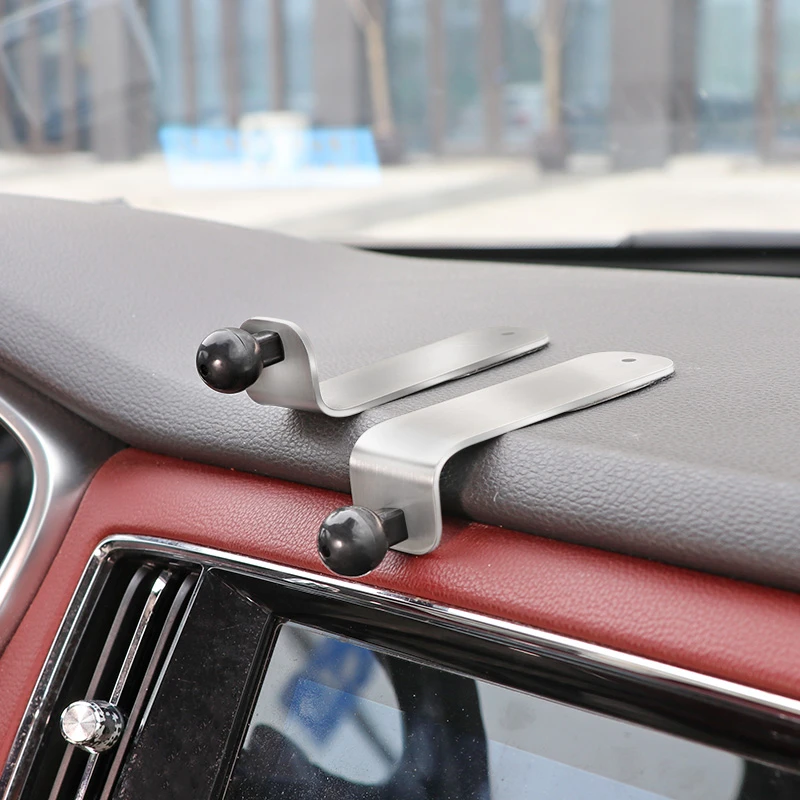 车载手机支架金属底座配件17mm通用汽车用品导航支撑架仪表台胶贴