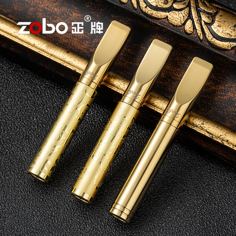 Zobo/正牌纯铜双芯过滤粗中细三用微孔耐用可清洗循环型过滤嘴