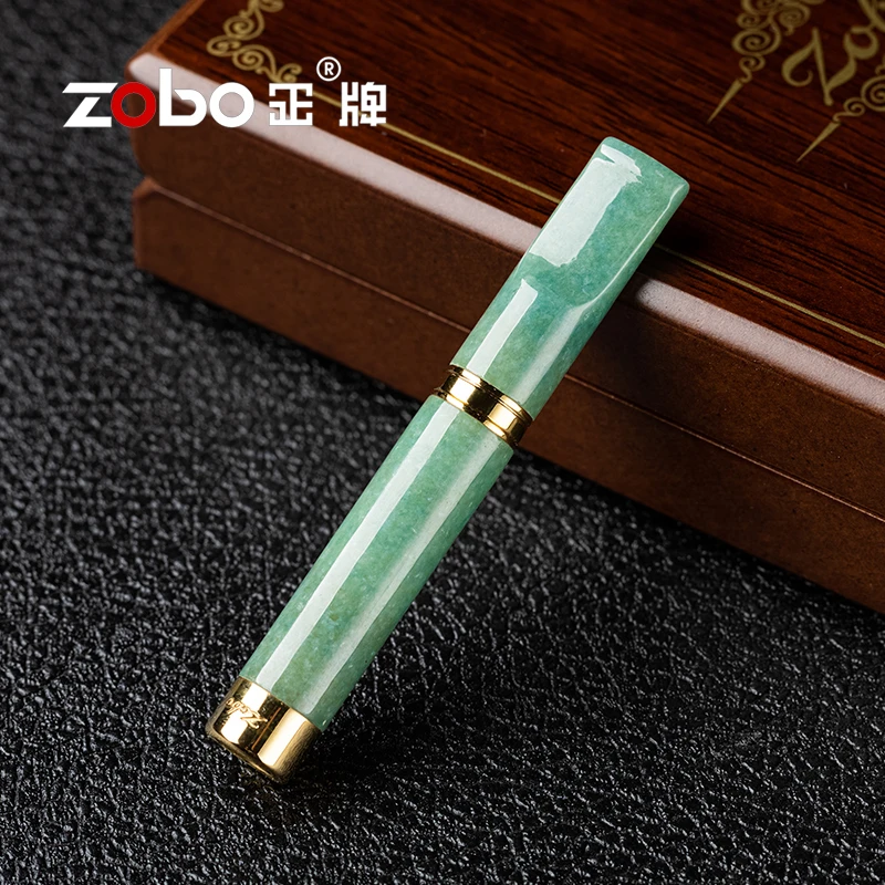 Zobo/正牌玉石翡翠烟嘴（粗中细）三用焦油过滤器循环型可换芯滤嘴