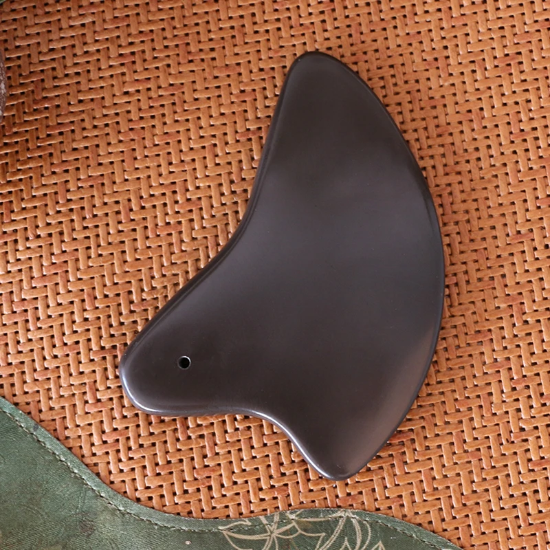 玄黄泗滨砭石脸部砭板眼部面部肩颈背部全身通用经典款刮板