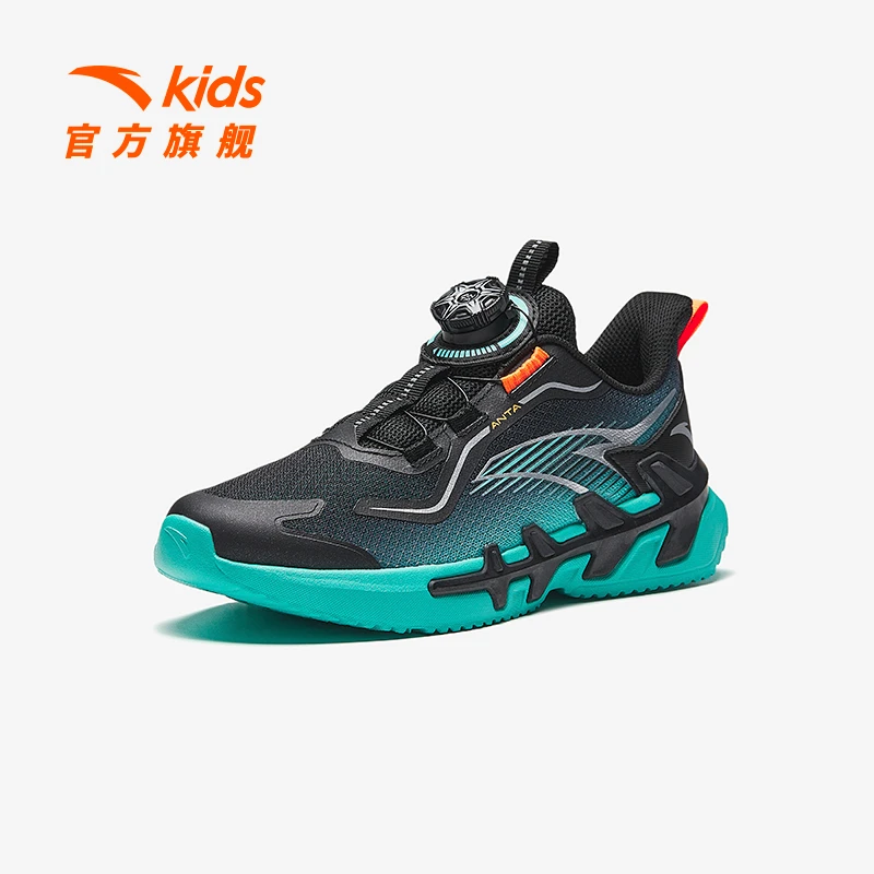 安踏儿童男大童跑鞋2025款透气防滑耐磨欧若动感风轻盈运动跑步鞋