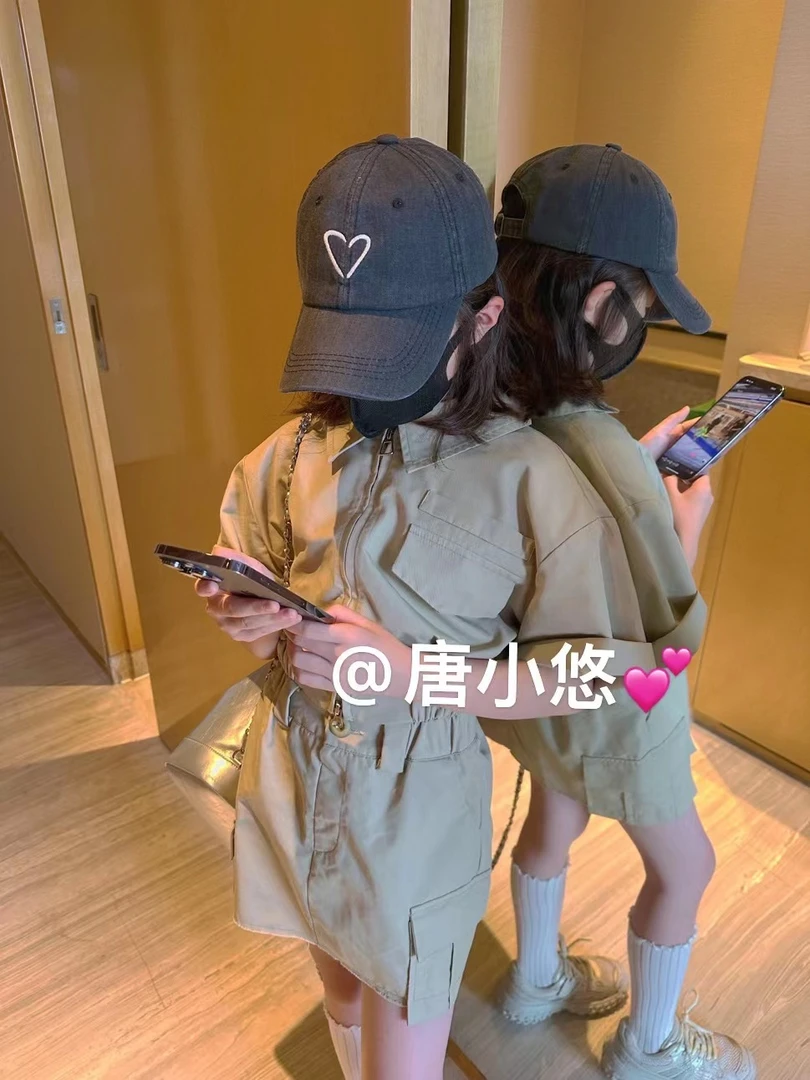 唐小悠 童装定制款 上新2023小悠家东大门新款高定套装