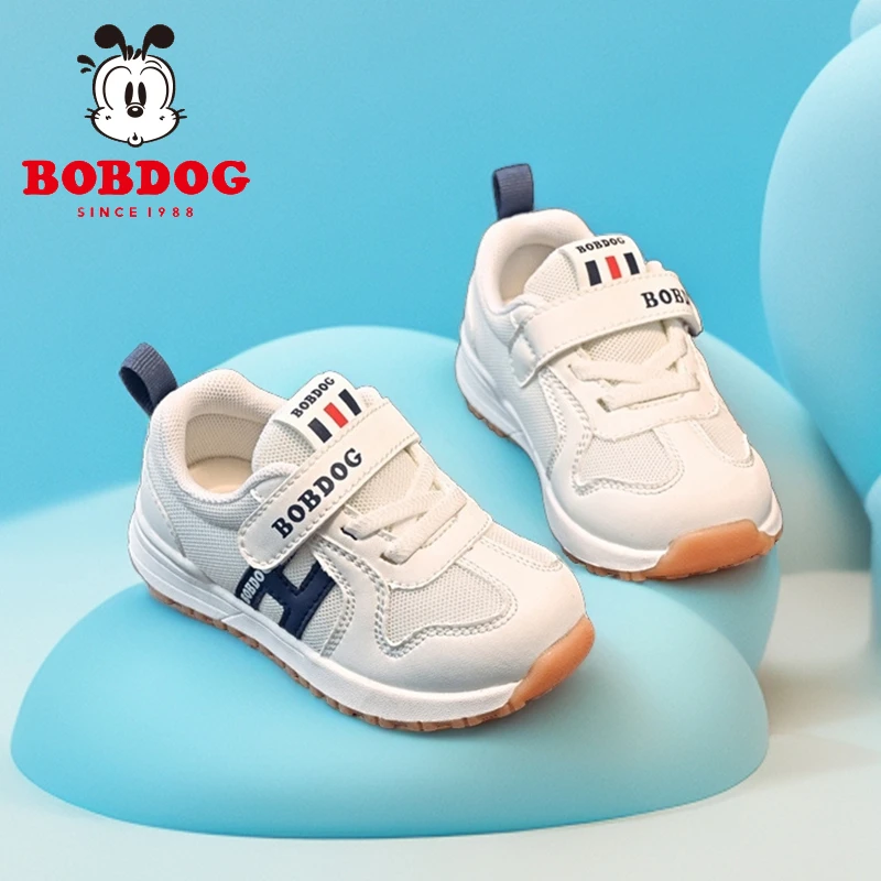 Bobdog/巴布豆童鞋秋季宝宝软底学步鞋男童小童鞋子1-3岁软底透气