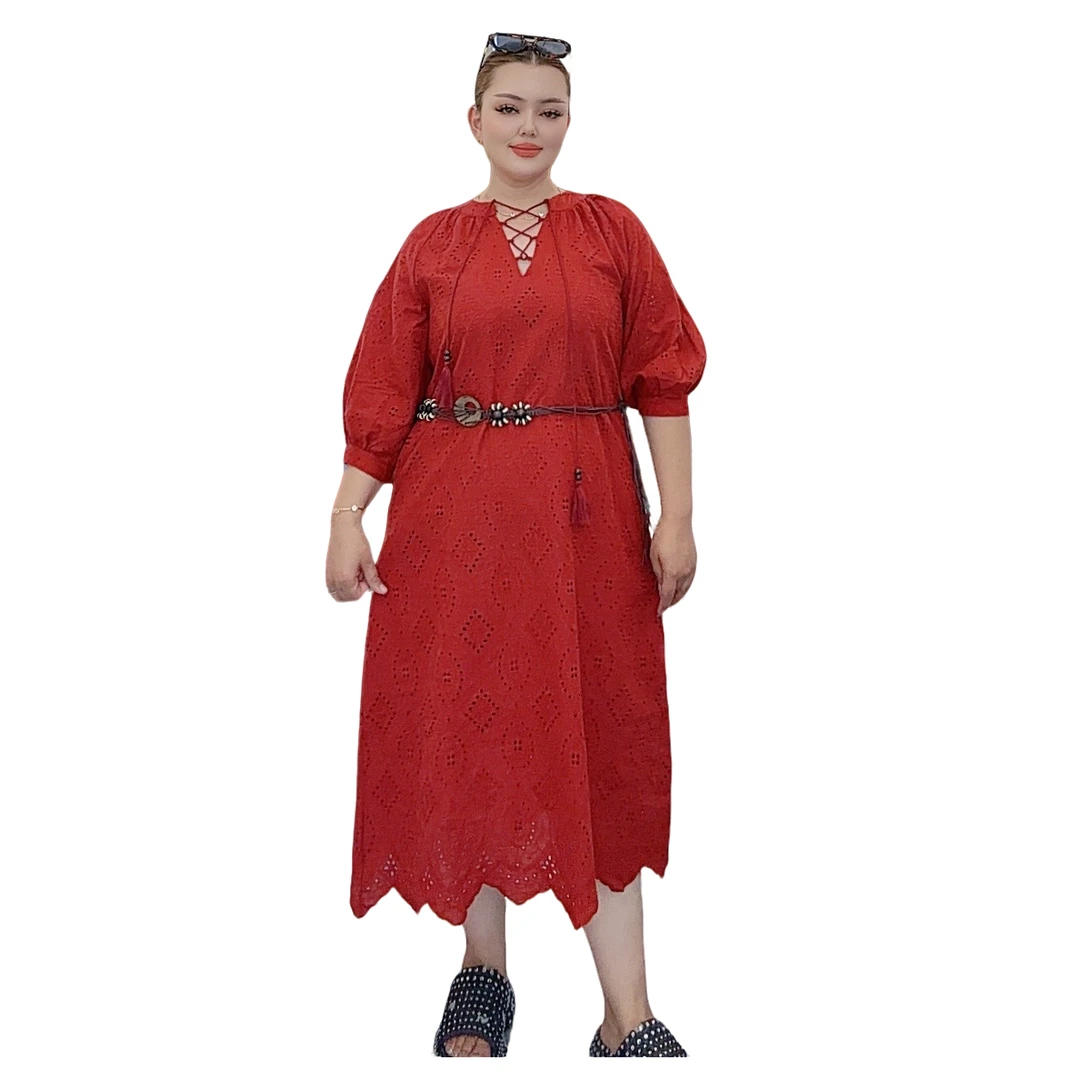 最新款连衣裙复古法式时尚女士夏季红色 白色 黄色女装连衣裙