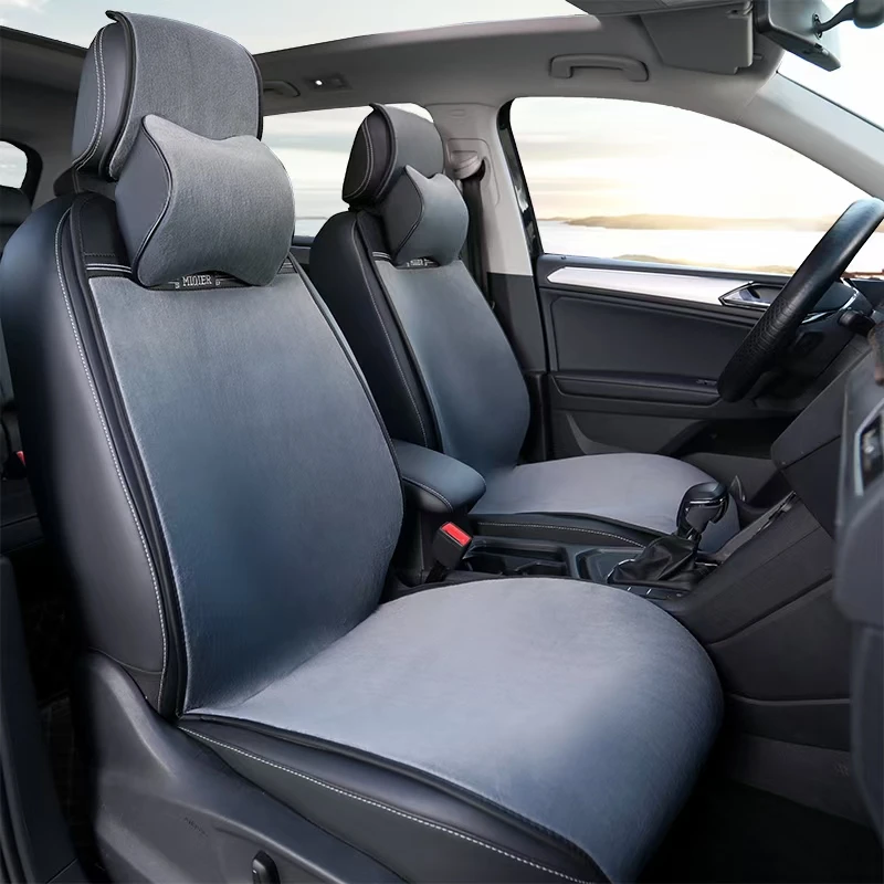 冬季必备水貂绒保暖舒适半包汽车坐垫