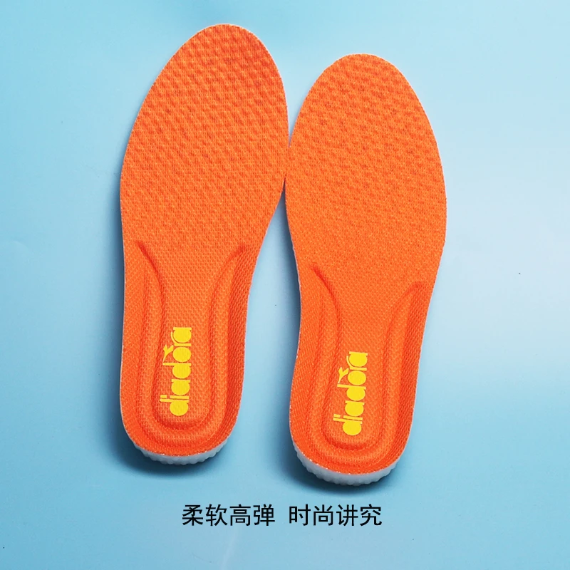 迪亚多纳男鞋四季高弹舒适透气减震纳米海玻璃真爆踩屎感运动鞋垫