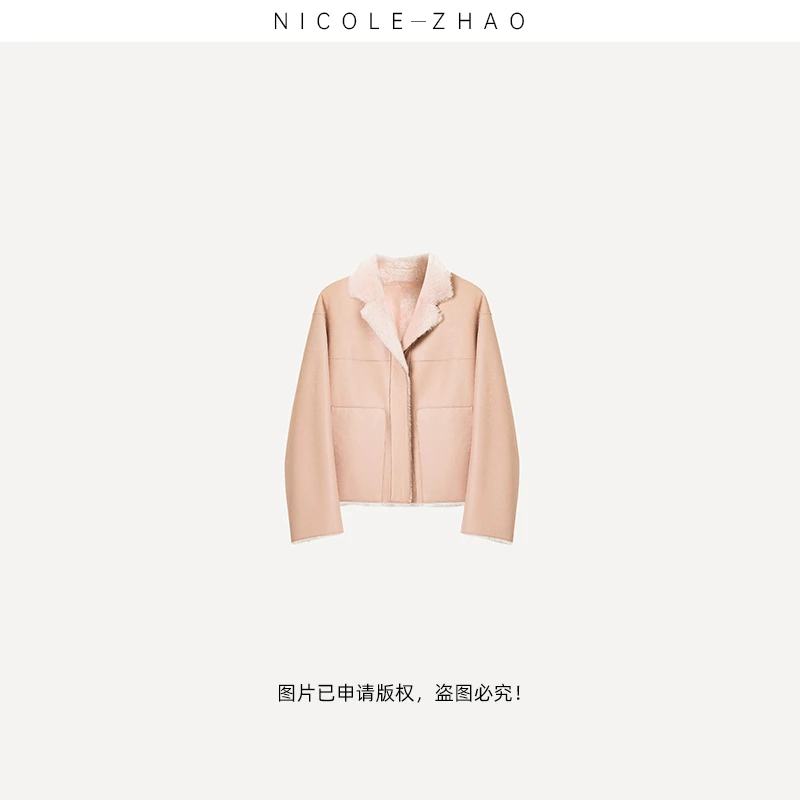 220146【贵姐NICOLE】高端设计师款秋冬时尚气质外套女款