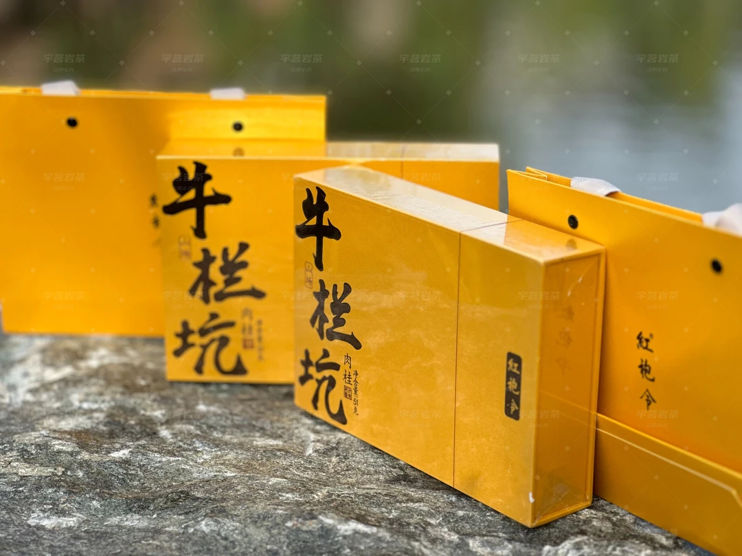 红袍令牛栏坑肉桂茶武夷山岩茶2盒12泡102克高端牛肉乌龙茶礼盒
