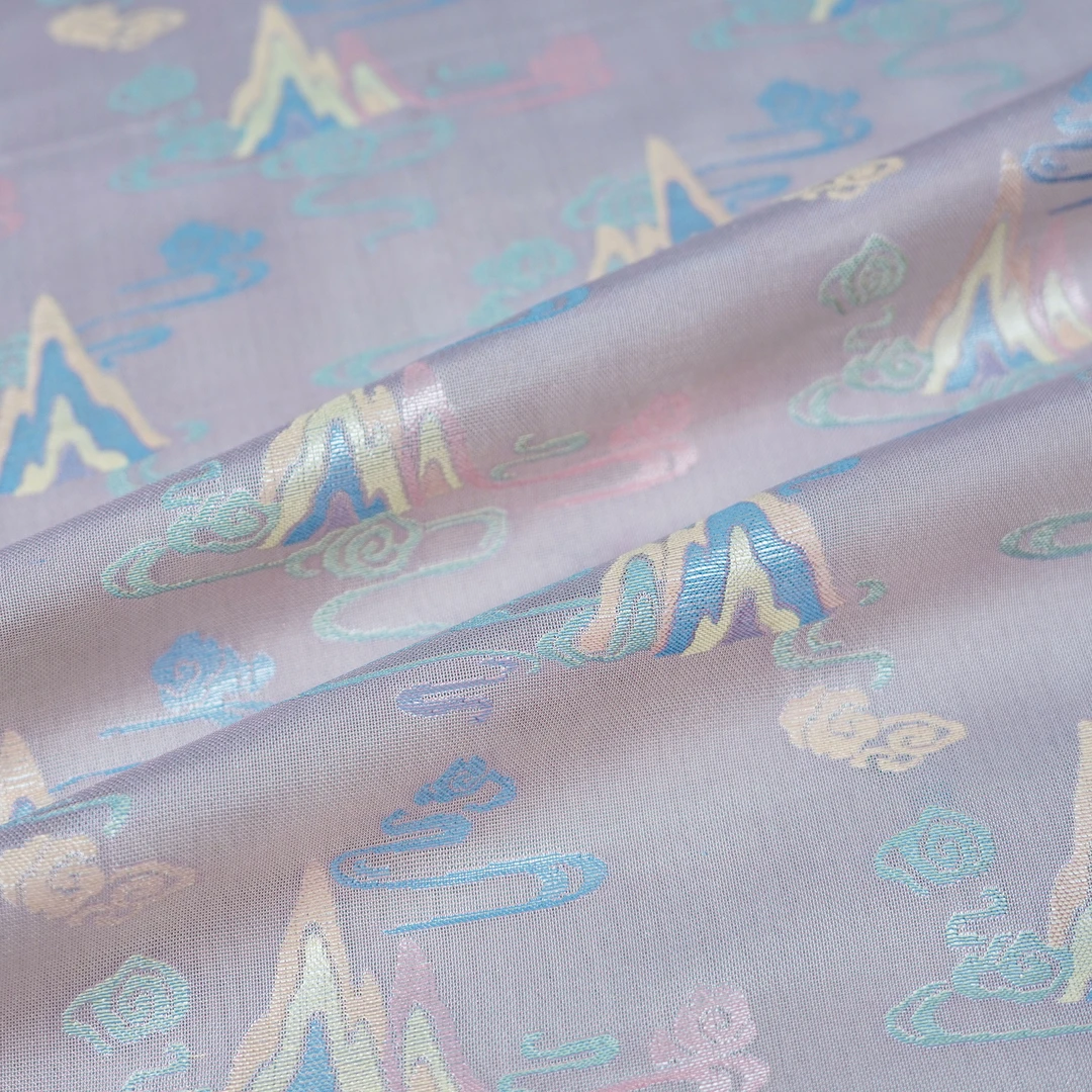 吴罗-高山流水异色罗 桑蚕丝面料（一经开裁不支持7天无理由）