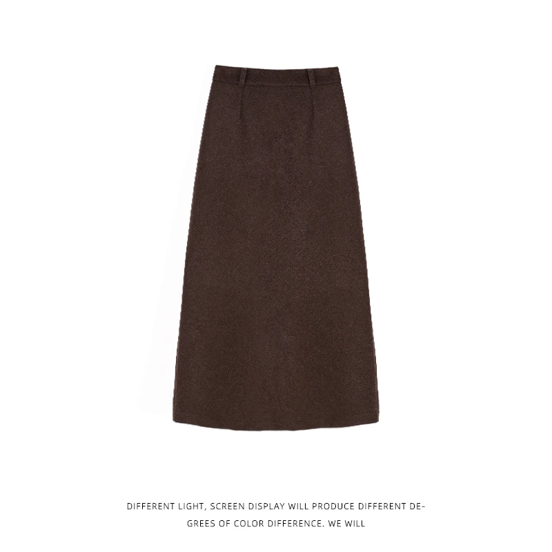 【南一梦】甜美辣妹风高腰显瘦包臀半身裙女秋季百搭A字裙中长裙