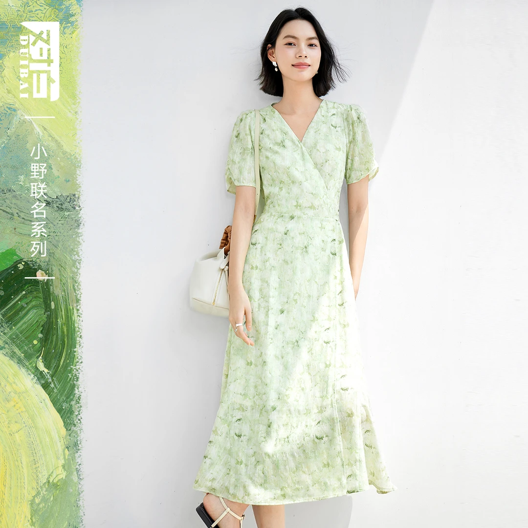 【小野联名】对白超好看碎花连衣裙女夏季2024新DBDY-EDQ214