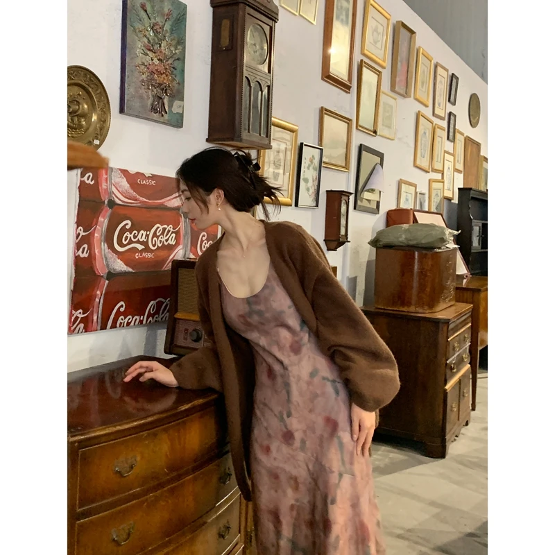 甜味乔巴【莫奈花园】针织毛衣开衫秋季新款百搭33233L5156