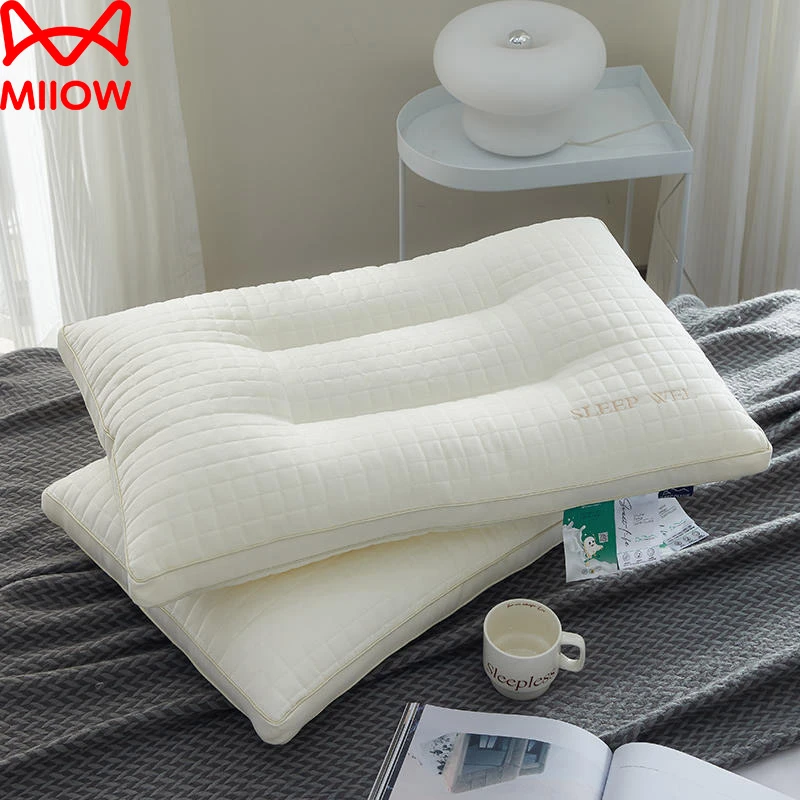 枕头不塌陷不变形枕芯高护颈椎枕助睡眠单支装单双人家用酒店单只