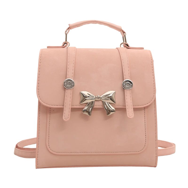 24新款女士简约双肩包轻奢时尚休闲百搭潮流韩版少女两用包女小众