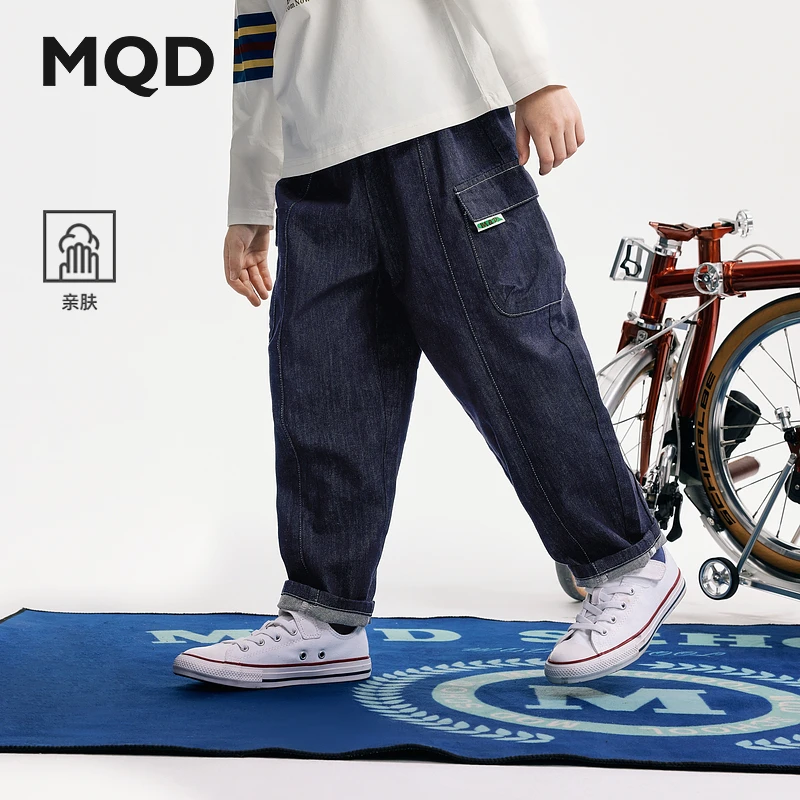 【锥形裤】MQD童装儿童25春秋新品休闲百搭牛仔裤9643W1437