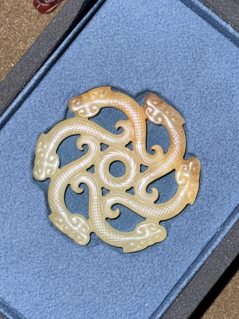 新疆和田玉玉壁老玉藏品吊坠手把件摆件