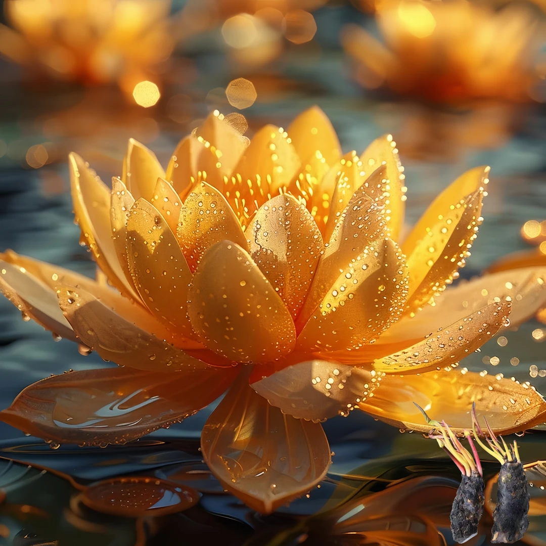 稀有品种芙蓉睡莲花睡莲根块带芽水培植物庭院莲花四季多色花卉