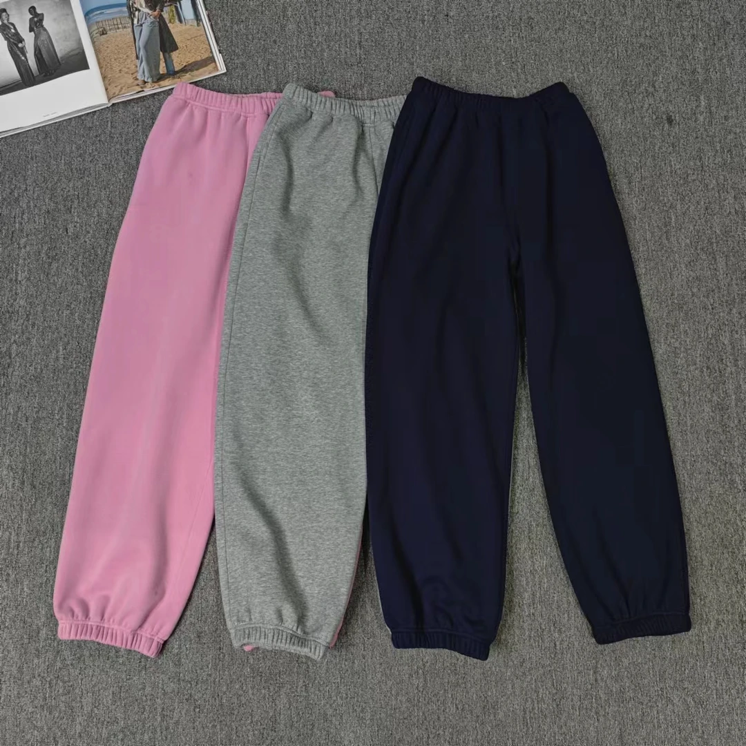 83769余小鱼 三色加绒纯色设计休闲韩系时尚舒适高腰收脚卫裤女装