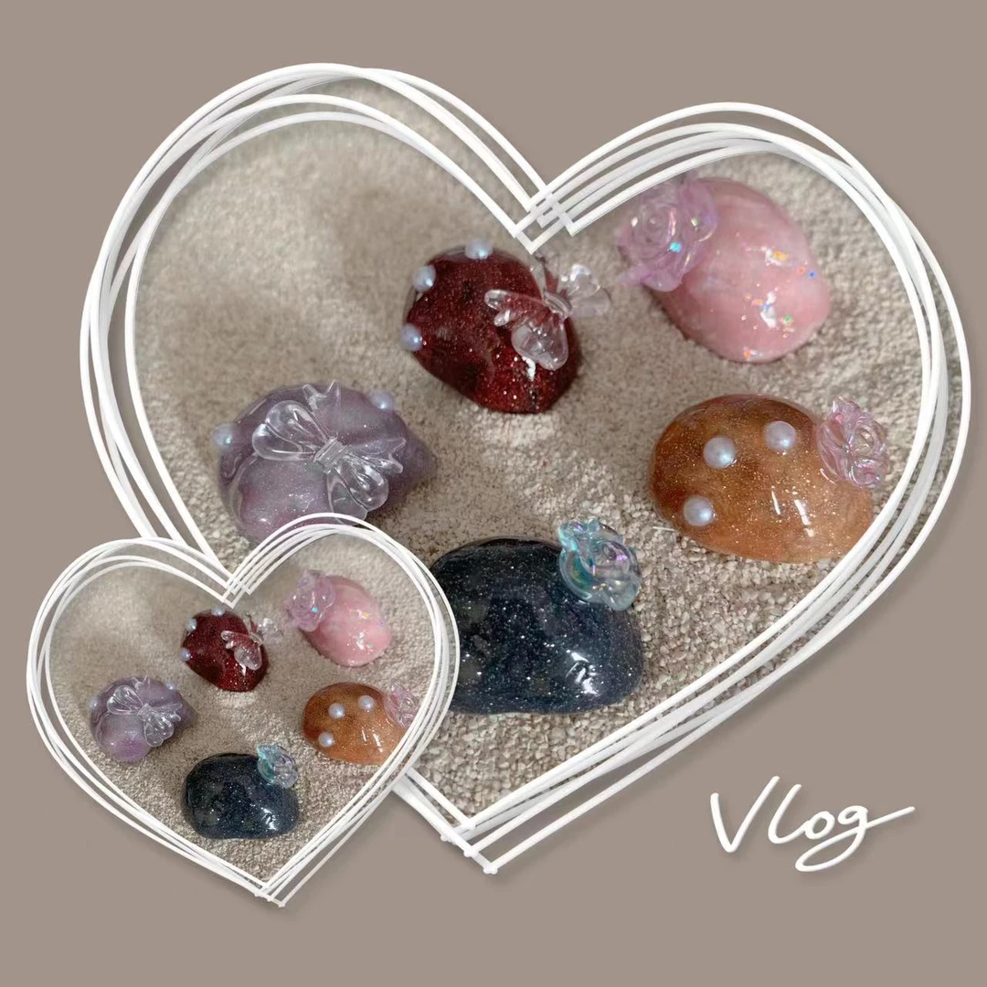 寄居蟹专用手工替换壳贝壳深紫灰白短腕宠物替换壳精致手工壳