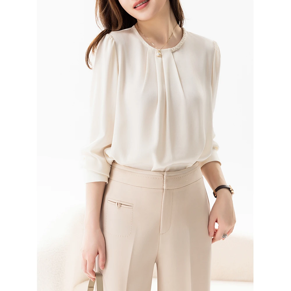 老敏哥怦然心动进口醋酸气质优雅上衣 S03296029