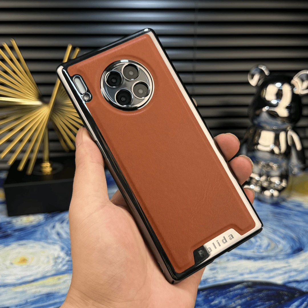 【电镀机甲贴皮边框 钢化镜头保护膜】适用于华为Mate30手机壳