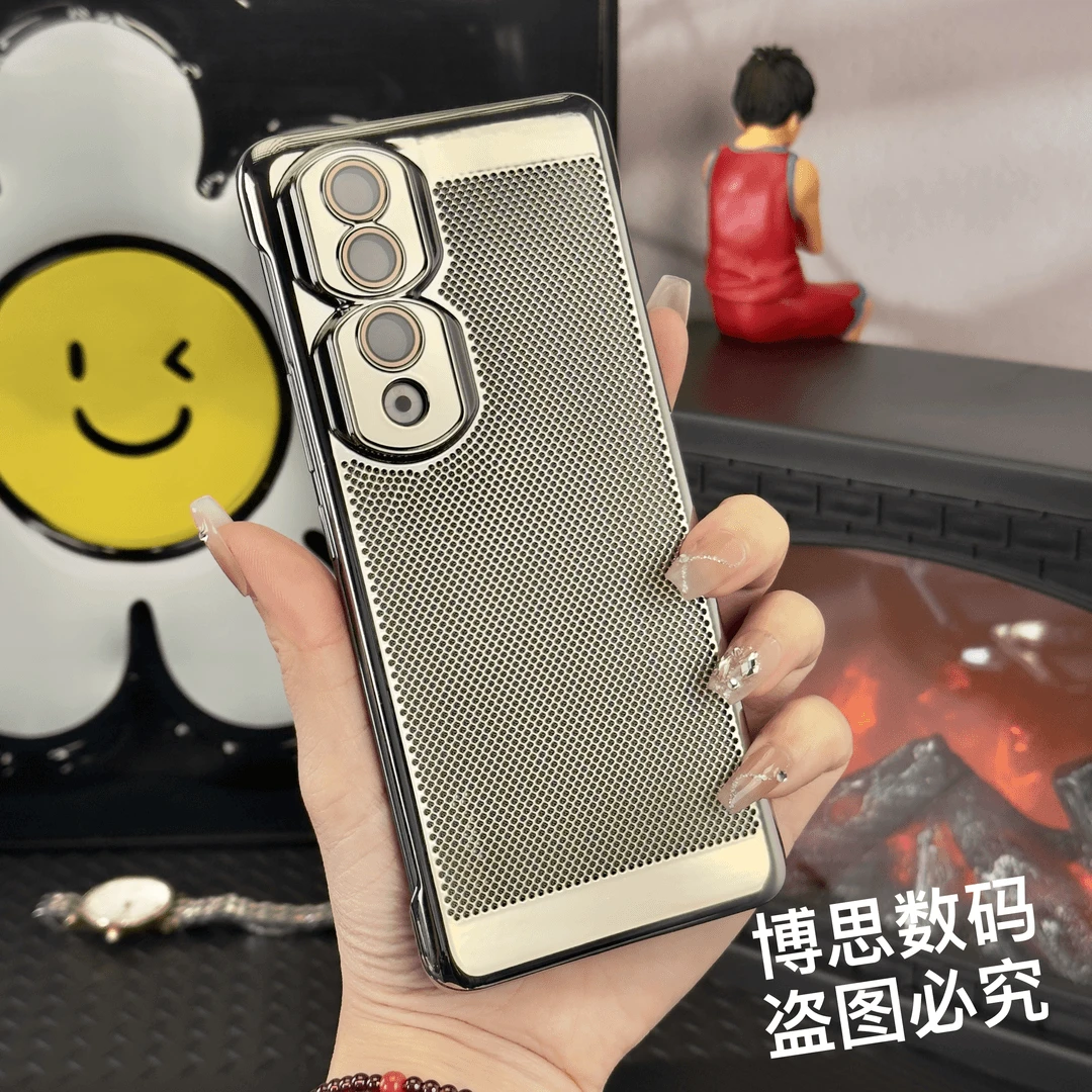 适用荣耀90pro手机壳【超薄散热 全包镜头护镜】散热保护套