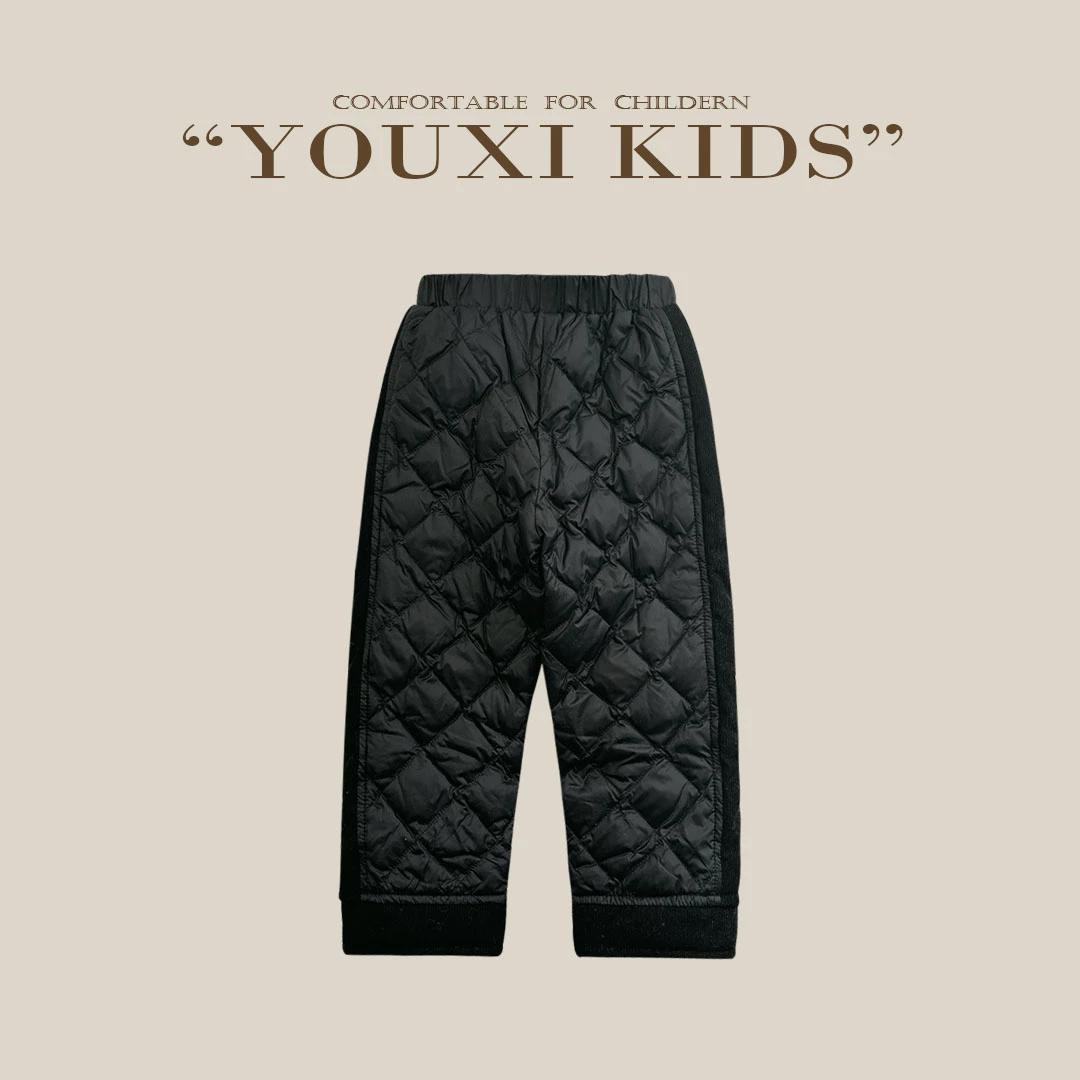 现【一条过冬】女小童鹅绒裤暖裤加厚冬季保暖休闲防寒长裤FF1782
