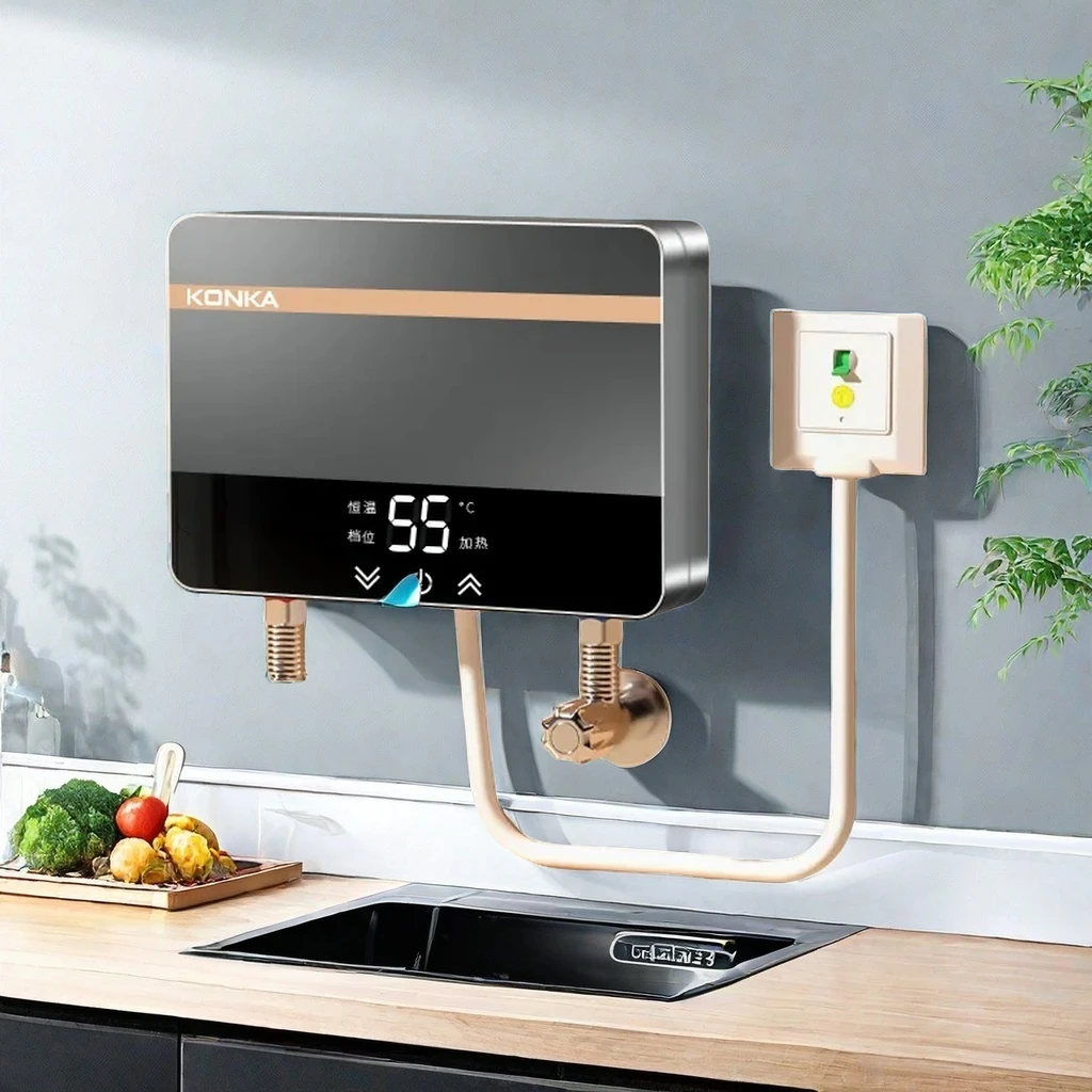 康佳厨热储水式洗碗电热水器上出水小厨宝速热式迷你小尺寸大水量