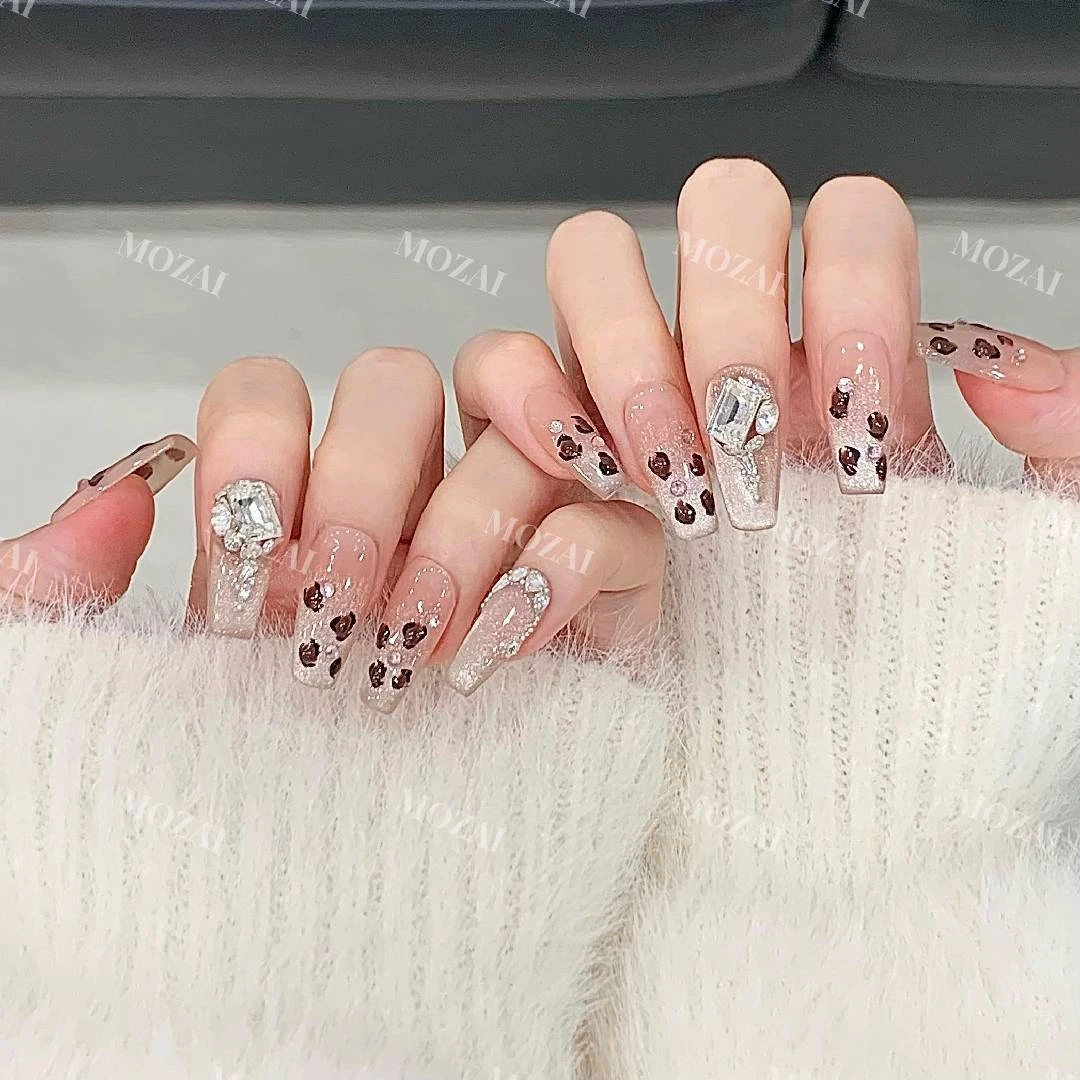 茉哉【小野猫】纯手工定制美甲拆卸穿戴甲A3141