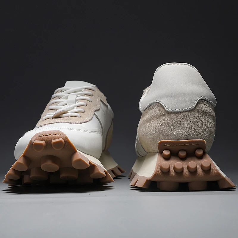网红爆款男鞋2023新款秋季潮牌厚底阿甘鞋男士休闲运动情侣老爹鞋
