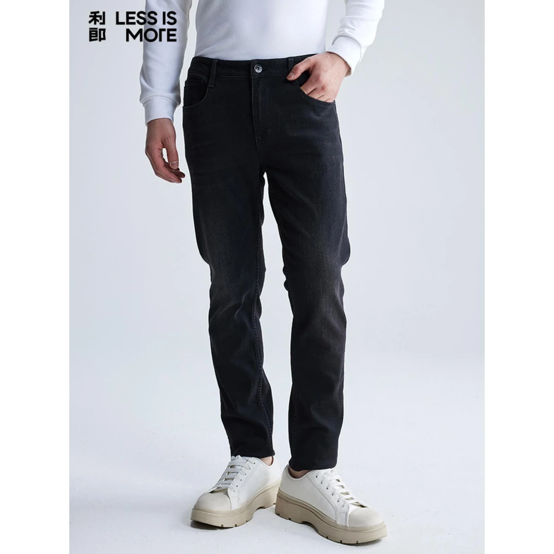 【零碳天丝】利郎青年秋新款弹力休闲百搭低腰窄脚牛仔裤 A4QNZ103