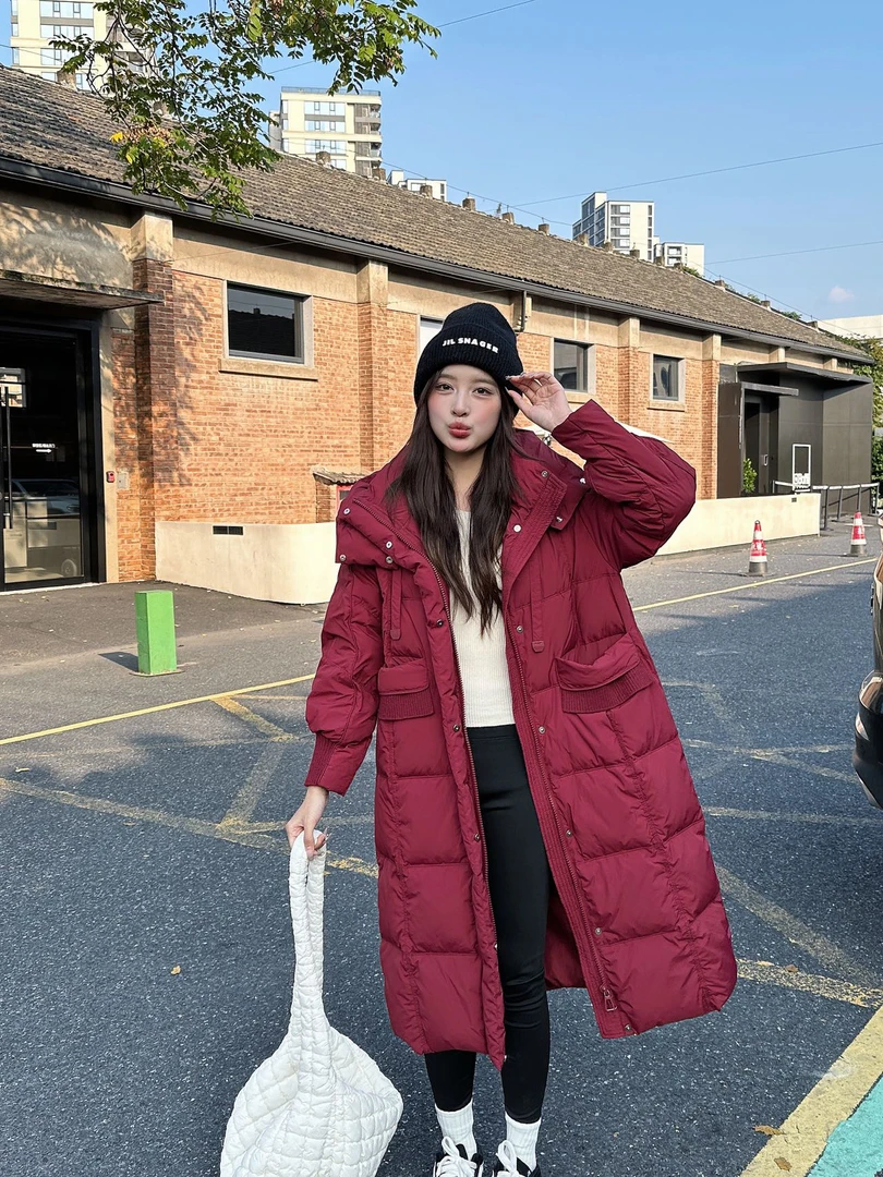 冬季羽绒服女2024新款过膝原创长款韩版宽松保暖好看018