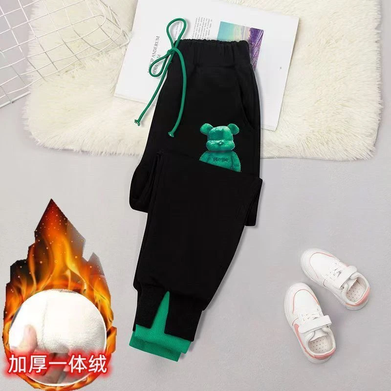 【小扬哥推荐】新款女童裤子中大童洋气女童休闲裤卫裤加厚