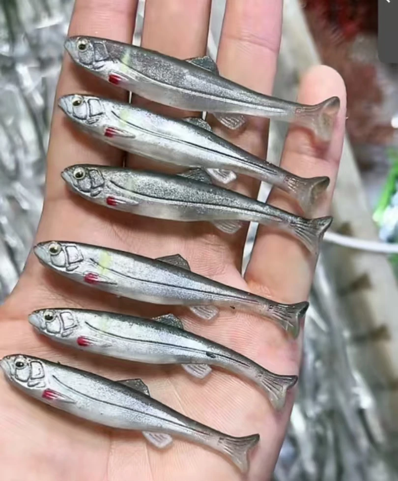 YD24  浮水耐咬T尾6条  路亚饵