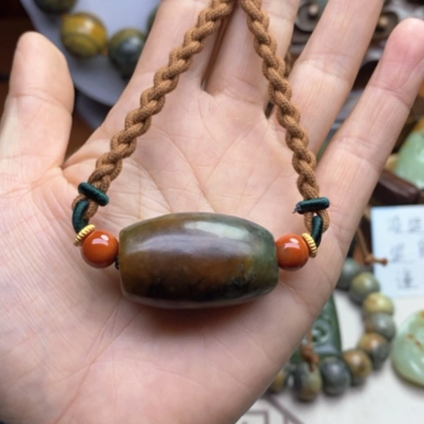 【闪购商品】岫岩河磨玉(透闪石质玉)挂件未镶嵌