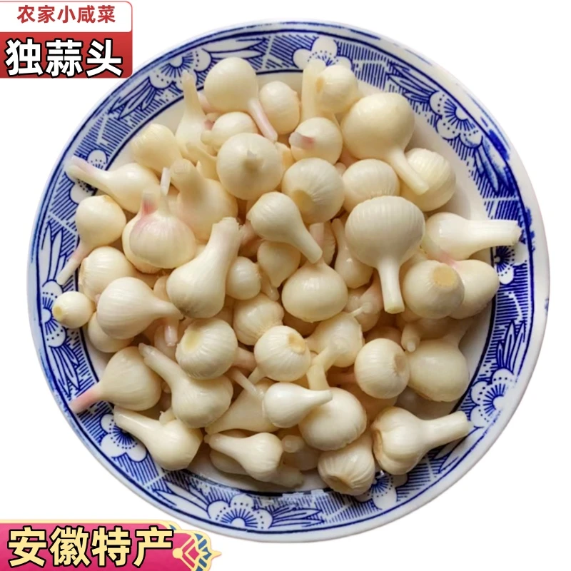 新鲜独蒜头小蒜头开胃小咸菜