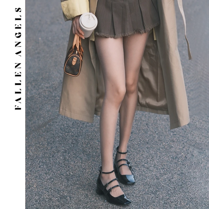 【娜娜专属】FallenAngels 耀星空深灰丝袜亮丝细闪珠光美拉德穿搭