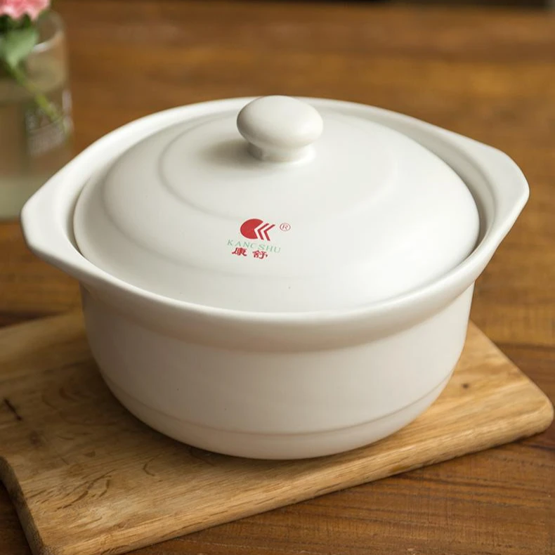 【亏】康舒汤锅家用耐高温陶瓷砂锅明火直烧燃气沙锅瓷煲粥煲黑瓷煲