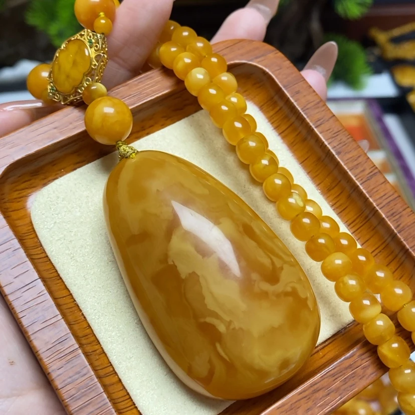 【闪购商品】蜜蜡颈饰未镶嵌项链