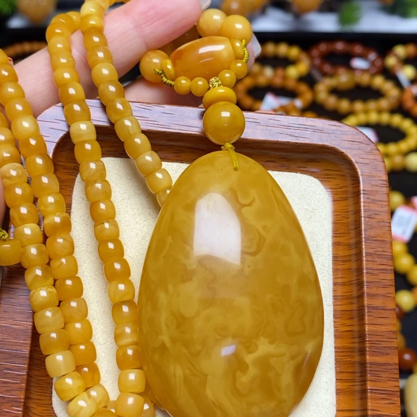 【闪购商品】蜜蜡颈饰未镶嵌项链
