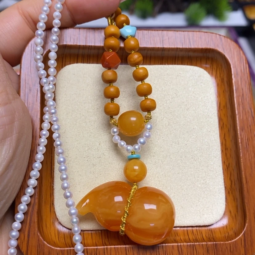 【闪购商品】蜜蜡颈饰未镶嵌项链