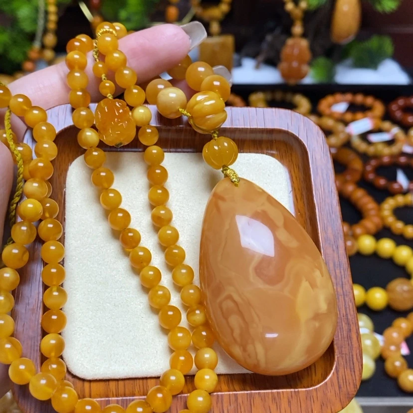 【闪购商品】蜜蜡颈饰未镶嵌项链