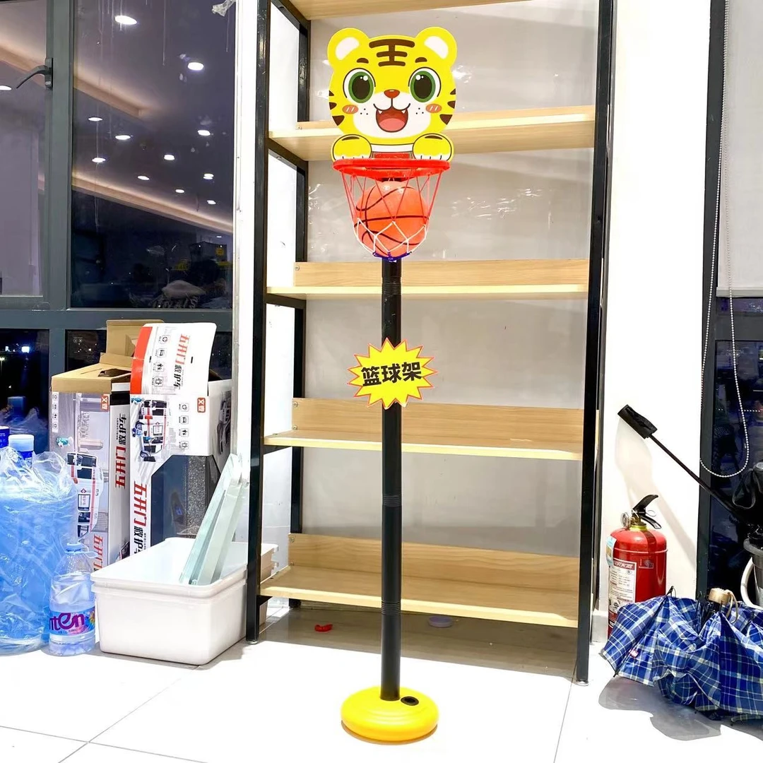 儿童篮球架110CM2幼儿园户外小孩老虎头像(款式随机发电商盒 )