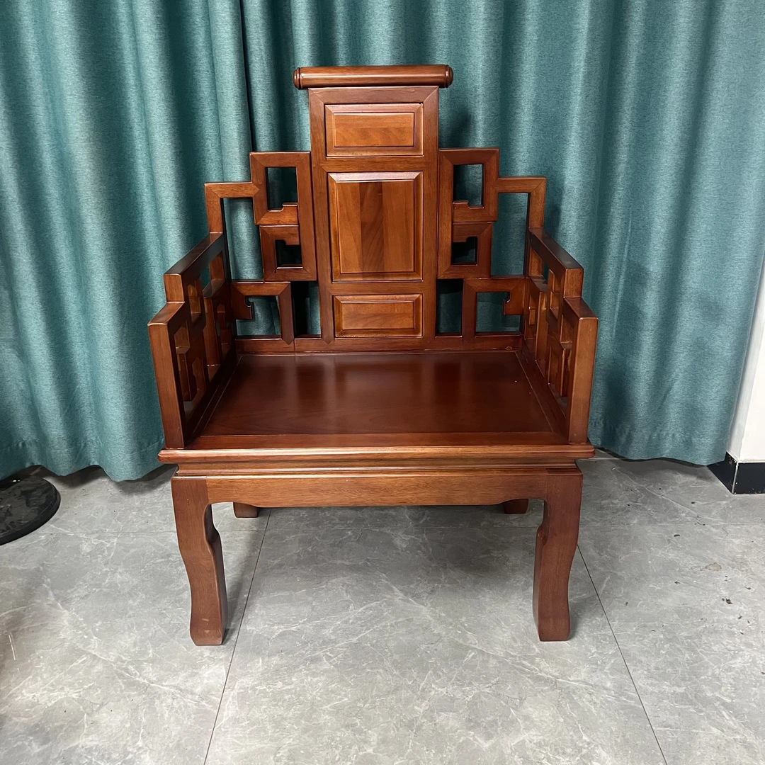 实木大太师椅新中式家用简约禅意办公茶桌椅茶椅书椅新中式家用