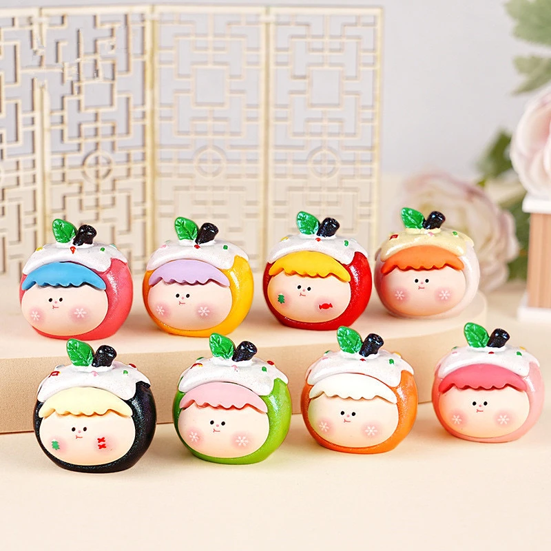 【直播拆】雪顶平安果头李四摆件